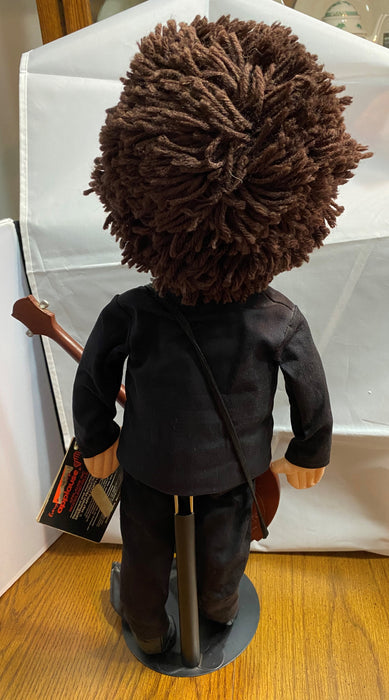 The Beatles - George Harrison - Applause Doll in Black Suit with Guitar & Stand