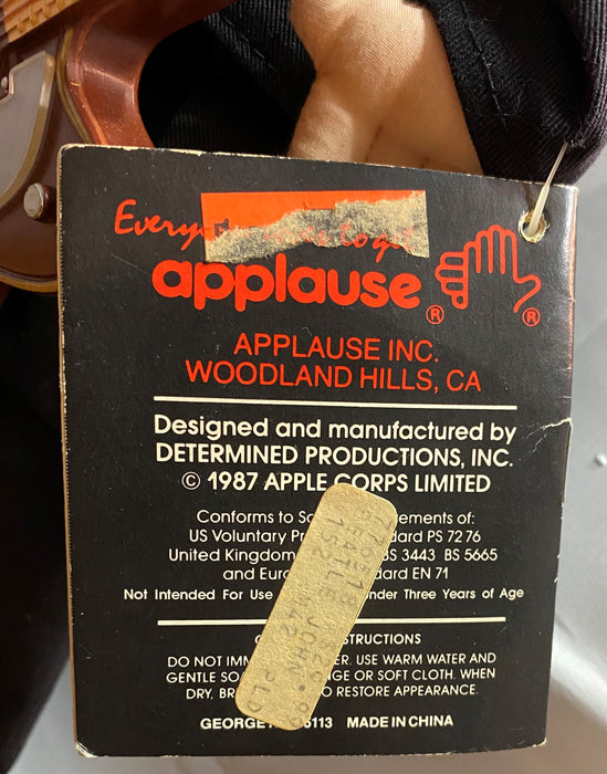 The Beatles - George Harrison - Applause Doll in Black Suit with Guitar & Stand