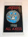 Anthrax - Euphoria Tour 1988 - Backstage Pass
